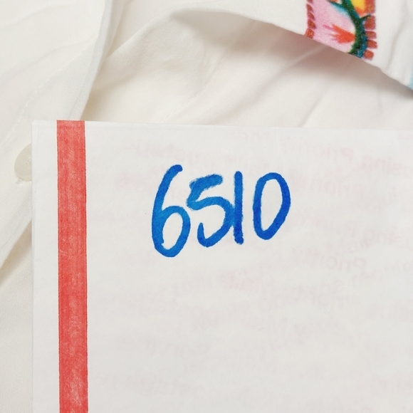 Desigual White Floral Laurene Summer Boho Shirt Blouse P6510 - Picture 9 of 9